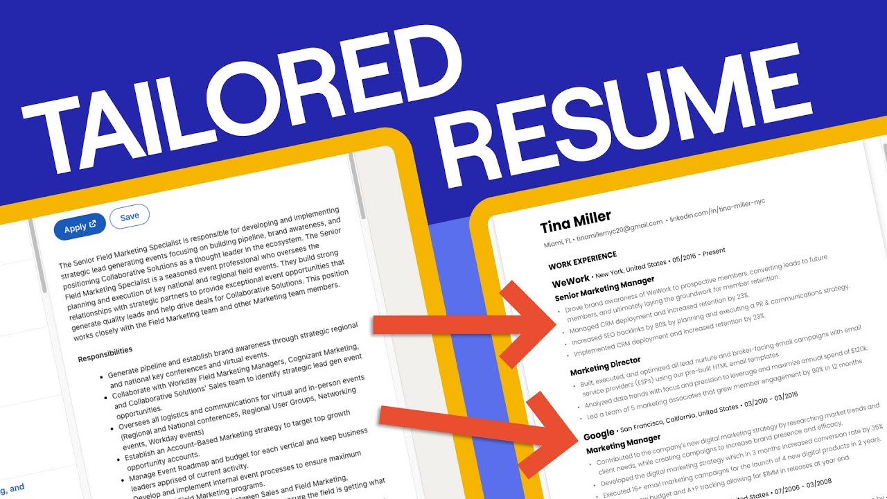 Tailor Your Resume for Any Job